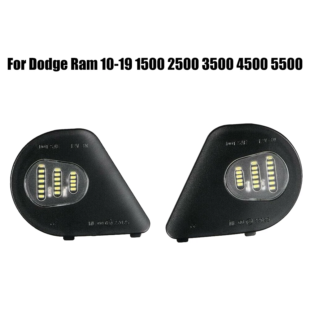 1pc LED Side Mirror Puddle Lights For Dodge Ram 10-19 1500 2500 3500 4500  Truck Mirror Floor Ground Lamp Puddle Welcome Light