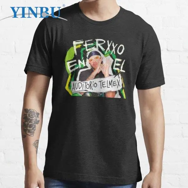 New fashion Feid,the Ferxxo t shirts Feid Ferxxo Print Men's short t-shirt YINBU Brand High quality Graphic Tee #2022-11