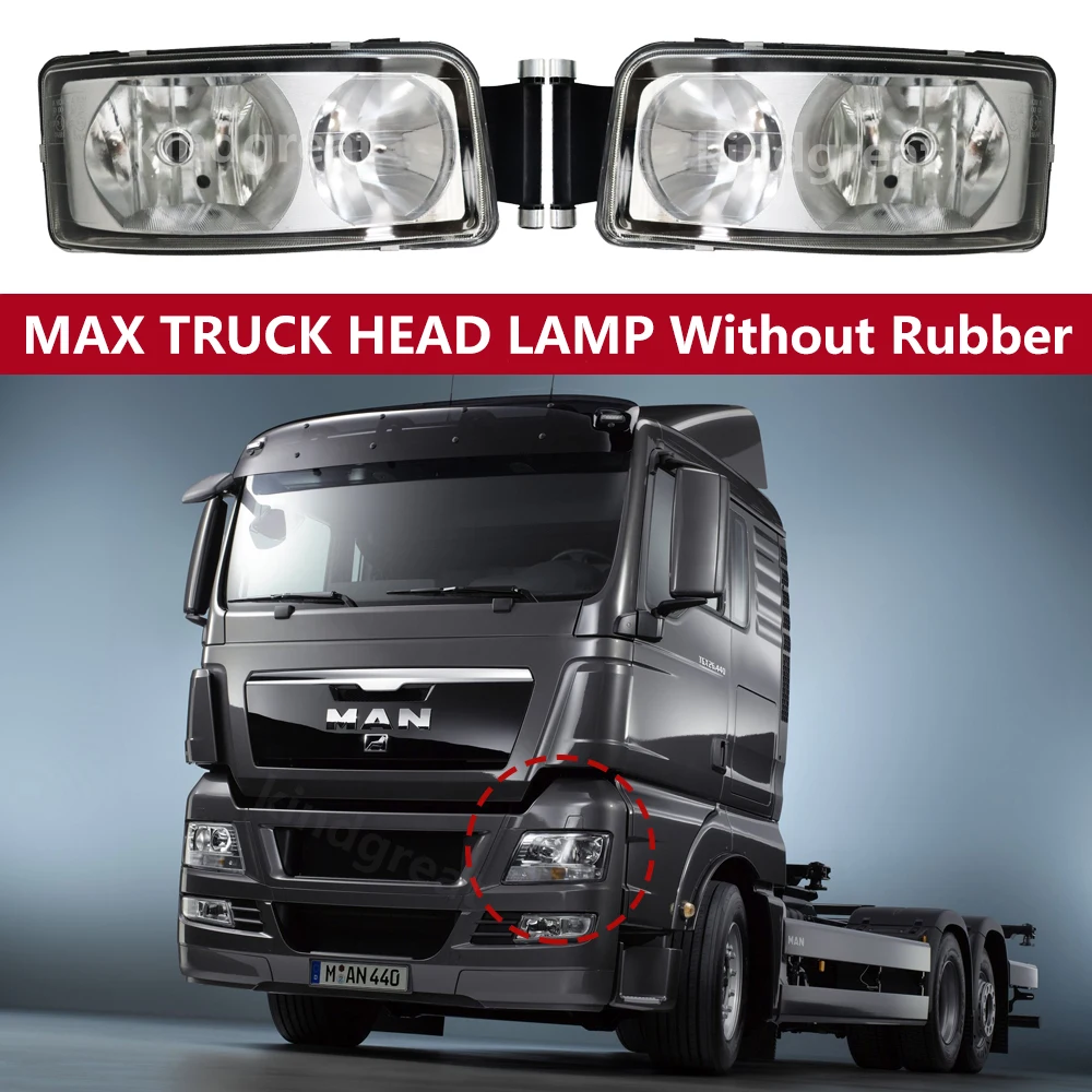 1PCS head Lamp  for Truck MAN TGX/TGS/TGL Series E APPROVE 81251016460 81251016461