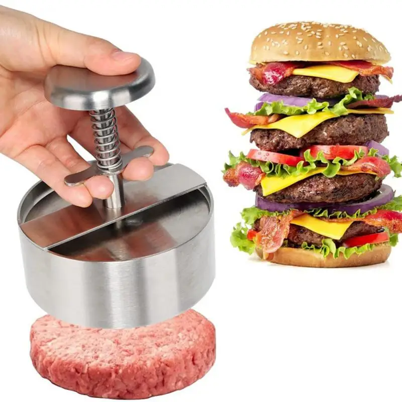 ABS Hamburger Meat Press Maker Round Shape Non-Stick Stuffed Burger Patties Beef Grill Pie Press Mould Maker Kitchen Accessories