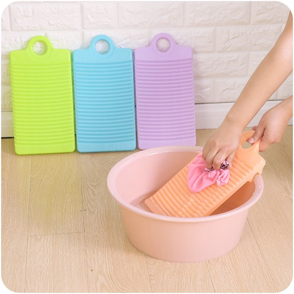 Household Merchandises Antislip Plastic Washboard Washing Board Clothes Cleaning For Laundry Cleaning Tool Bathroom Accessories