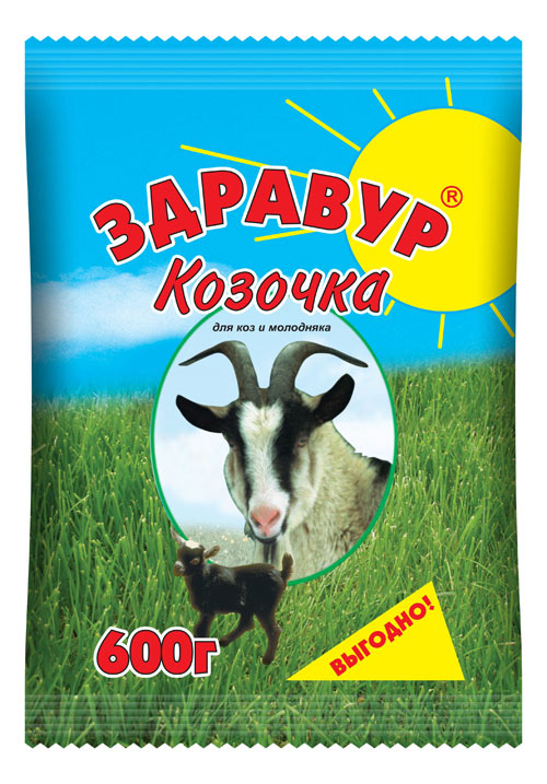 Кормовая добавка Здравур Козочка 600 гр пакет
