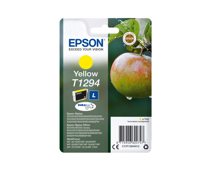 Картридж желтый Epson C13T12944012