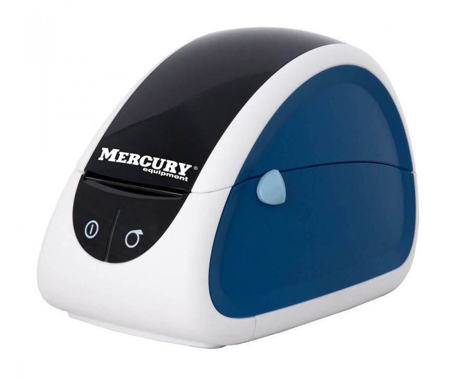 Принтер этикеток MPRINT LP58 EVA (RS232, USB) white & blue