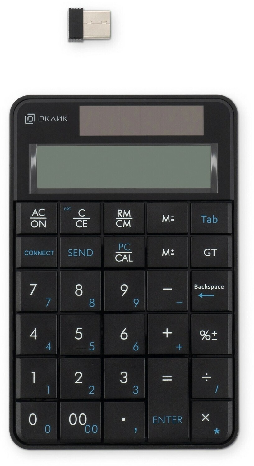 Клавиатура Oklick KeyBoard K604W 1979325, цвет черный