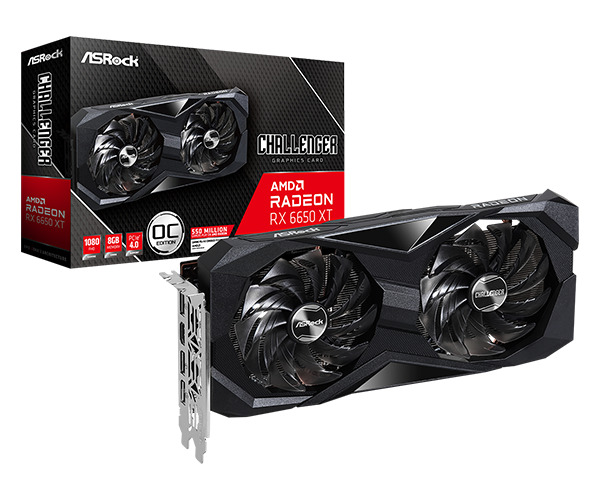 Видеокарта ASRock Radeon RX 6650 XT 8 Б Retail