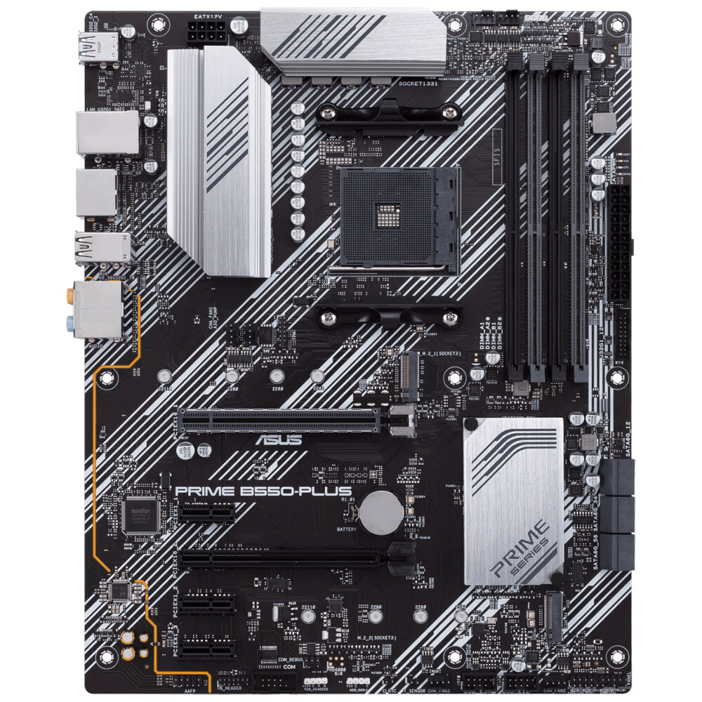 Комплектующие Материнская плата ASUS AMD B550 PRIME B550-PLUS