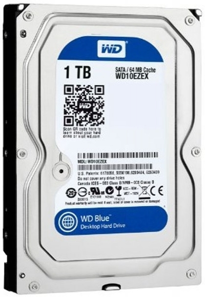 Комплектующие  Allsoft Жесткий диск  Western Digital Blue 3.5 EZEX 1TB 7.2K SATA3