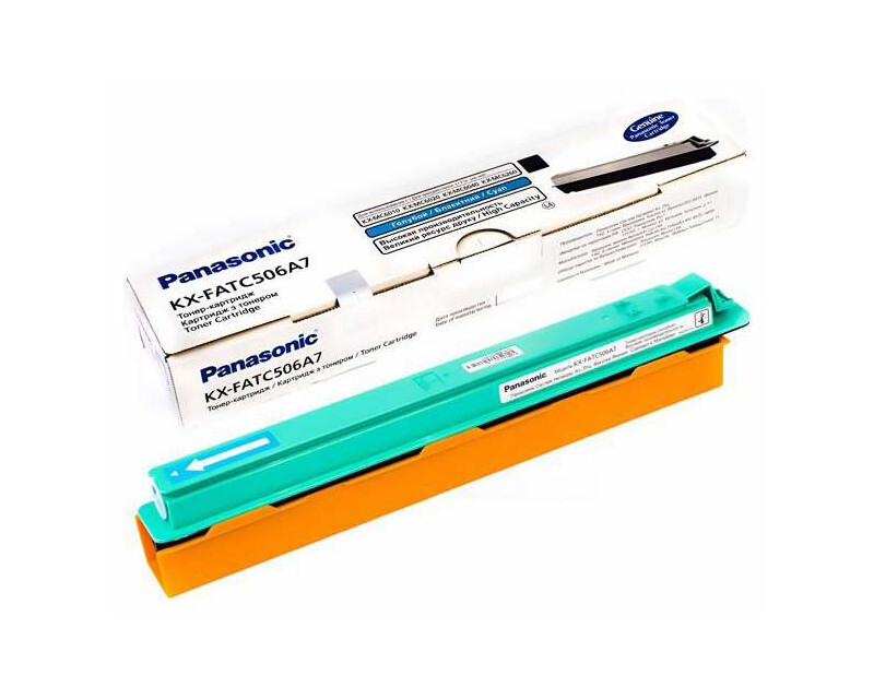 Тонер-картридж голубой Panasonic KX-FATC506A7