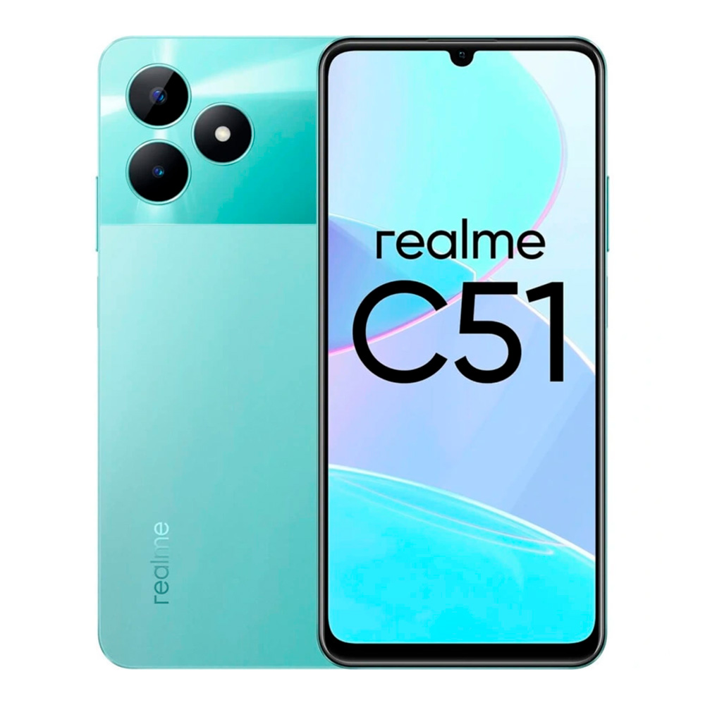 Смартфон Realme C51 4/64Gb Mint Green (Зелёный) RU