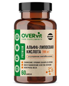 Детоксикаторы  Itab OVERVit, Альфа-липоевая кислота, капсулы, 60 шт.