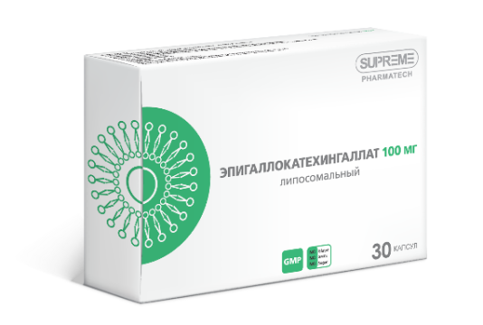 Supreme Pharmatech, Липосомальный эпигаллокатехингаллат, капсулы, 30 шт.