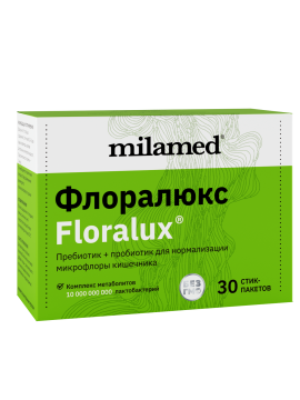 Milamed, Floralux (комплекс для здоровья ЖКТ), порошок, 30х5 г