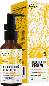 Детоксикаторы Biomins, Подсолнечный лецитин PRO, жидкость, 100 мл