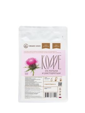 Бакалея  Itab ORGANIC LOGOS, Кофе из лопуха и расторопши, порошок, 200 г