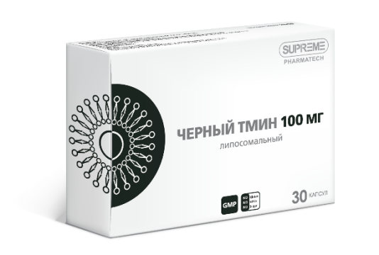 Детоксикаторы Supreme Pharmatech, Липосомальный черный тмин, капсулы, 30 шт.