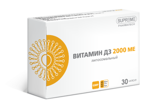   Itab Supreme Pharmatech, Липосомальный витамин D3, капсулы, 30 шт.