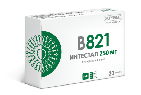 Детоксикаторы  Itab Supreme Pharmatech, Комплекс B821 «Интестал», капсулы, 30 шт.