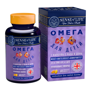 SENSE OF LIFE, Омега для детей (ДГК), капсулы, 60 шт.