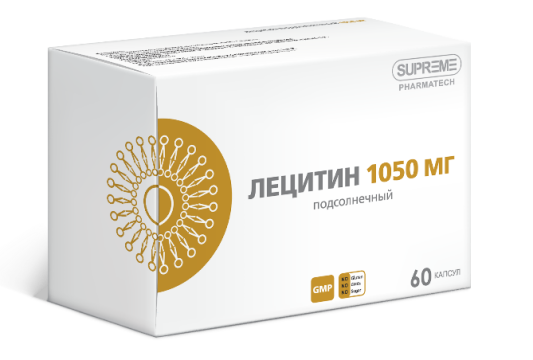 Supreme Pharmatech, Лецитин подсолнечный, капсулы, 60 шт.