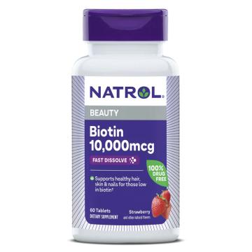 Витамин B Natrol, Биотин, таблетки для рассасывания, 60 шт.