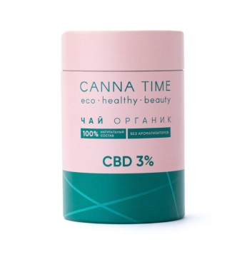 Травяные сборы и чаи CANNA TIME, Конопляный чай (тубус), 50 г