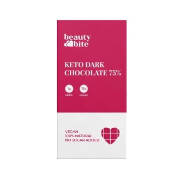 BeautyBite, Шоколад «Beauty Bite Keto» темный шоколад, 20 г