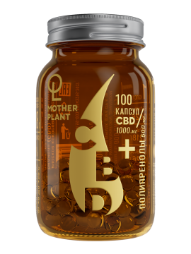 MotherPlant, Масло CBD с полипренолами, капсулы, 100 шт.