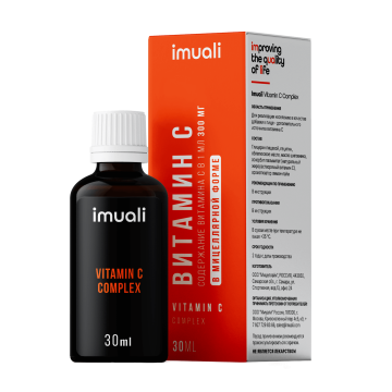  IMUALI, Мицеллярный витамин С 300 мг Vitamin C Complex, жидкость, 30 мл