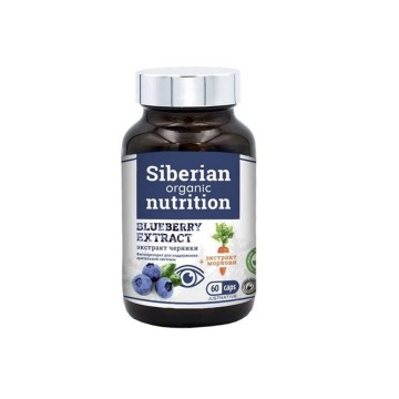 Глаза и зрение  Itab Siberian organic nutrition, Blueberry extract (экстракт черники + экстракт моркови), капсулы, 60 шт.