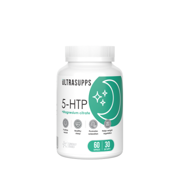 Аминокислоты ULTRASUPPS, 5-HTP + магний (цитрат), капсулы, 60 шт.