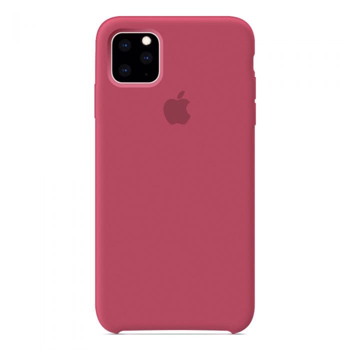 для iPhone 11 Pro Max Чехол-накладка Silicone Case Series для Apple iPhone 11 Pro Max (красная камелия)