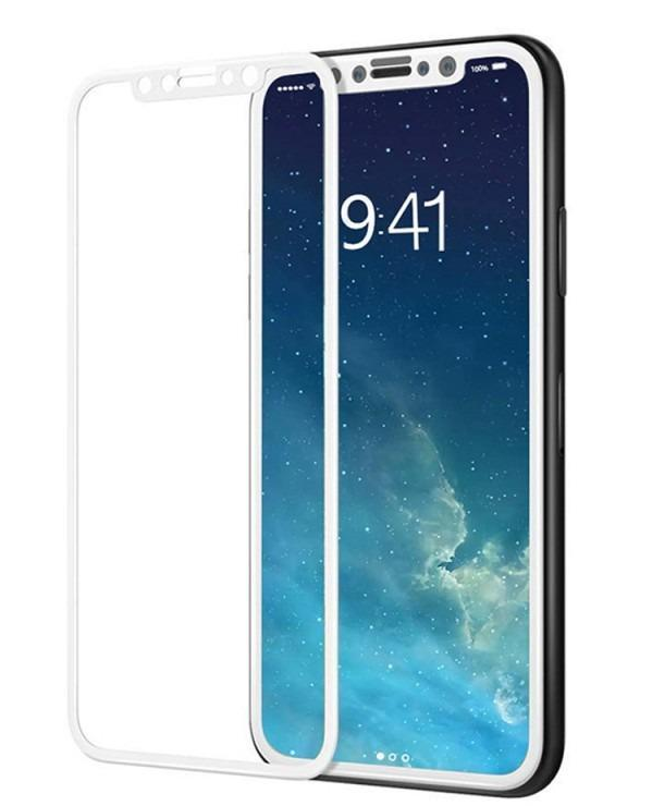 Защитное стекло Rinco (3D) Screen для Apple iPhone 11 Pro/Xs/X антибликовое (белый)