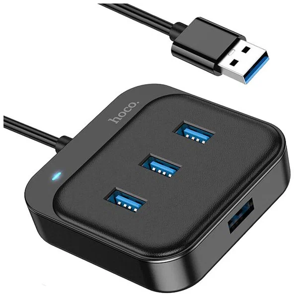 Адаптеры и переходники  AppleAvenue Адаптер Hoco HB31 4 в 1 USB на 4xUSB 1.2m (Grey)
