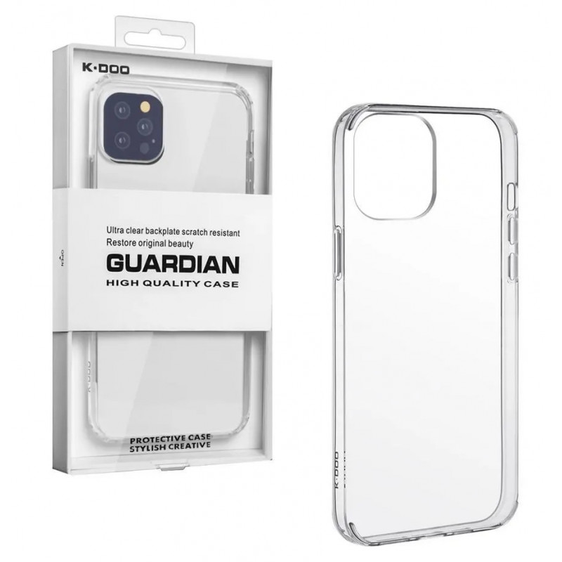  Чехол-накладка Kzdoo Guardian Case для iPhone 14 Pro Max силиконовый (прозрачный)