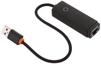 Адаптеры и переходники Адаптер Baseus Lite Series Portable 100 Мбит USB to HUB  (WKQX000001) (черный)