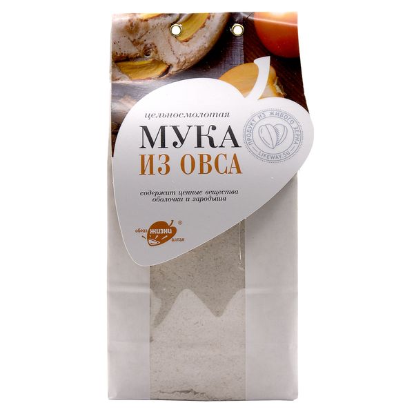 Индийские Продукты  Ашанти Овсяная мука (oat flour) LifeWay | Образ Жизни 500г