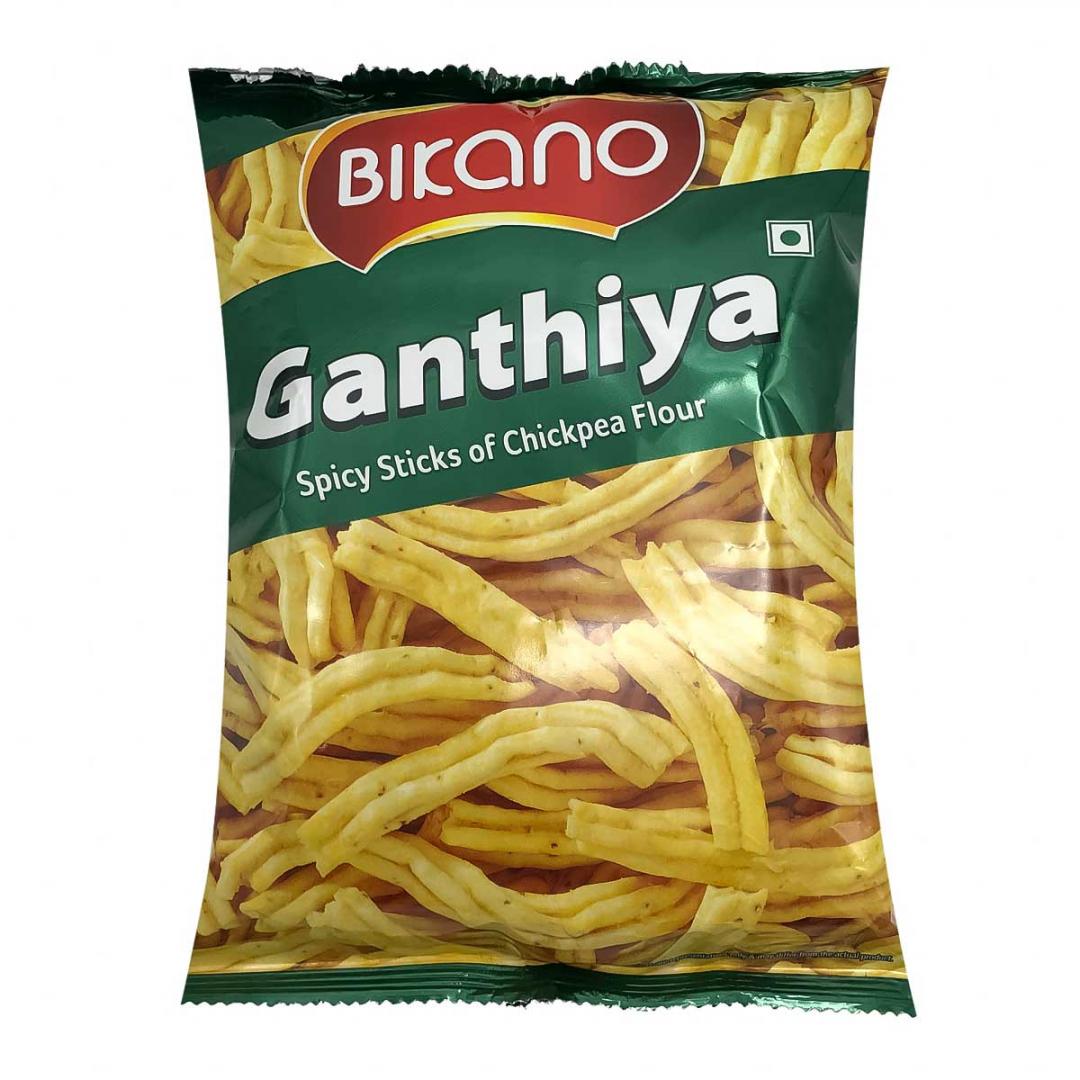 Сухие продукты Закуска индийская из нутовой муки Гантия (Ganthiya) Bikano | Бикано 200г