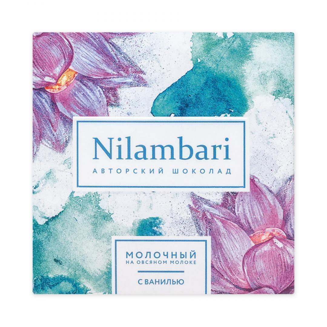 Веганский шоколад на овсяном молочке с ванилью (vegan chocolate) Nilambari | Ниламбари 65г