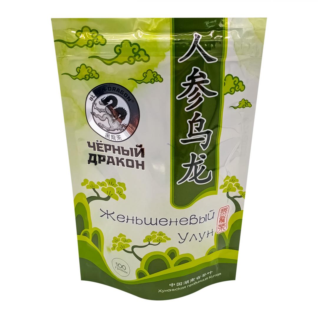 Чай Улун с женьшенем (oolong tea) Black Dragon | Блэк Драгон 100г