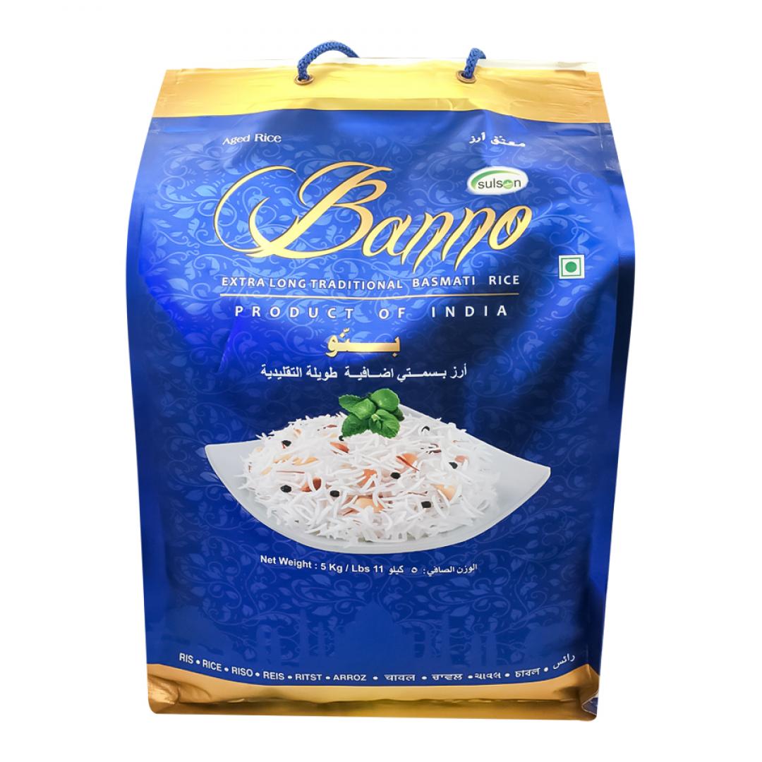 Индийские Продукты Рис Басмати Банно традиционный Экстра Лонг (basmati rice) Sulson | Сулсон 5кг