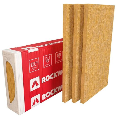 Минеральная вата  Яндекс Маркет Утеплитель Rockwool Руф Баттс В Оптима 40х600х1000 мм 3,6 кв