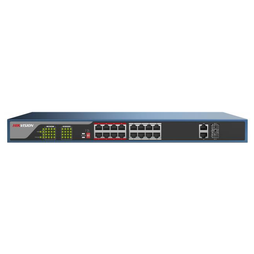 Коммутатор 16PORT 1000M POE DS-3E0318P-E(B) HIKVISION (DS-3E