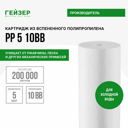 Гейзер Картридж PP 5 BB10 28012, 1 уп, 1 шт.