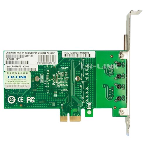 Сетевой адаптер PCIE 10/100/1000MBPS LREC9212PT LR-LINK