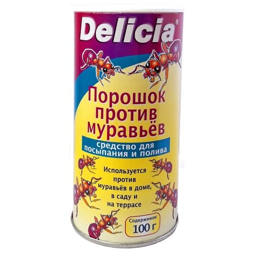 Порошок Delicia против муравьев, 100 г, белый