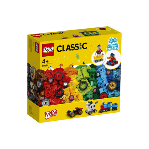 Конструктор LEGO Classic 11014 Кубики и колёса, 653