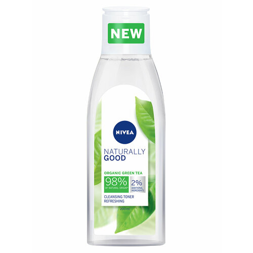 Nivea очищающий тоник для лица Naturally Good, 200 мл, 200