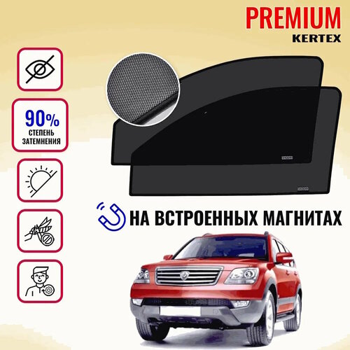 KERTEX PREMIUM (85-90%) Каркасные автошторки на встроенных магнитах на передние