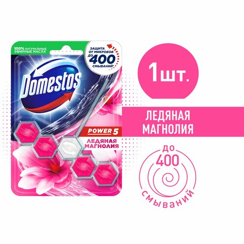 Шарики для унитаза очищающие Domestos Power 5 Ледяная магнолия, защита от микробов и налета,